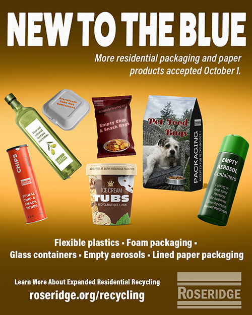 New items accepted for recycling Oct. 1, 2026