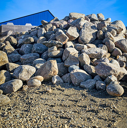 Field stones available in the Community Resource Zone