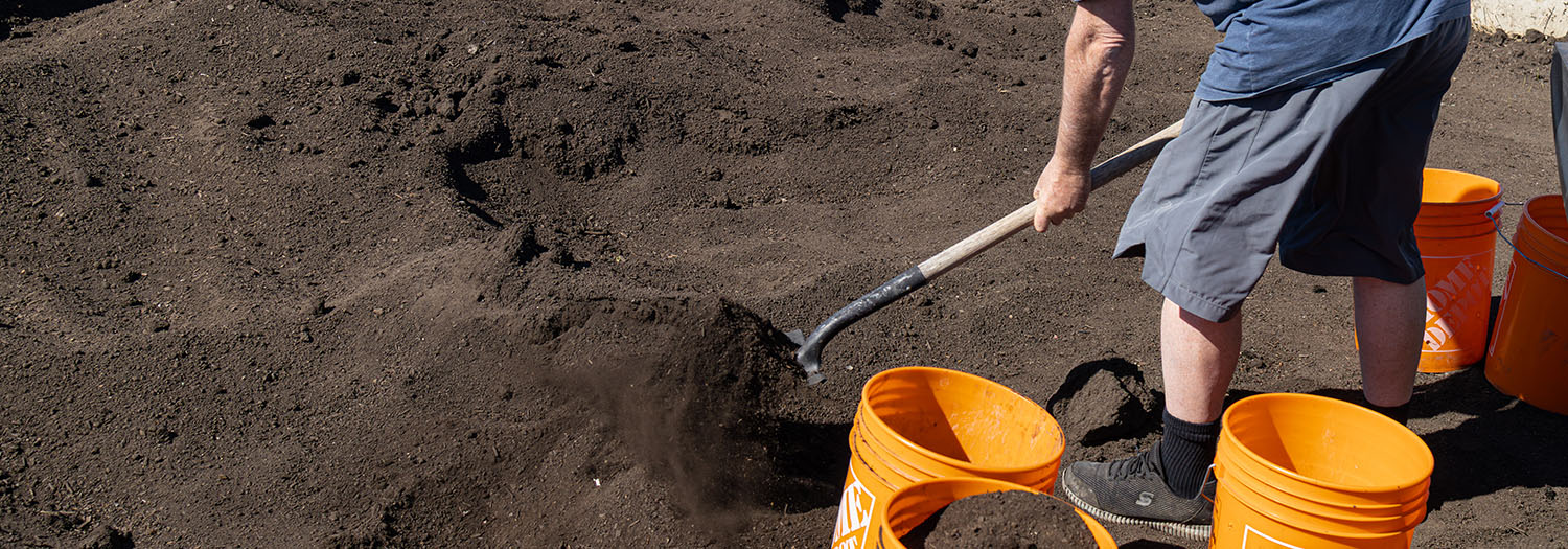 Roseridge Re-Source Premium Compost in the Community Resource Zone